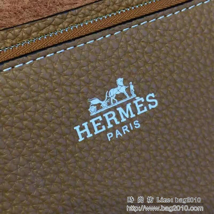 HERMES愛馬仕 經典爆款 男士牛皮手包 802-1 JD1321